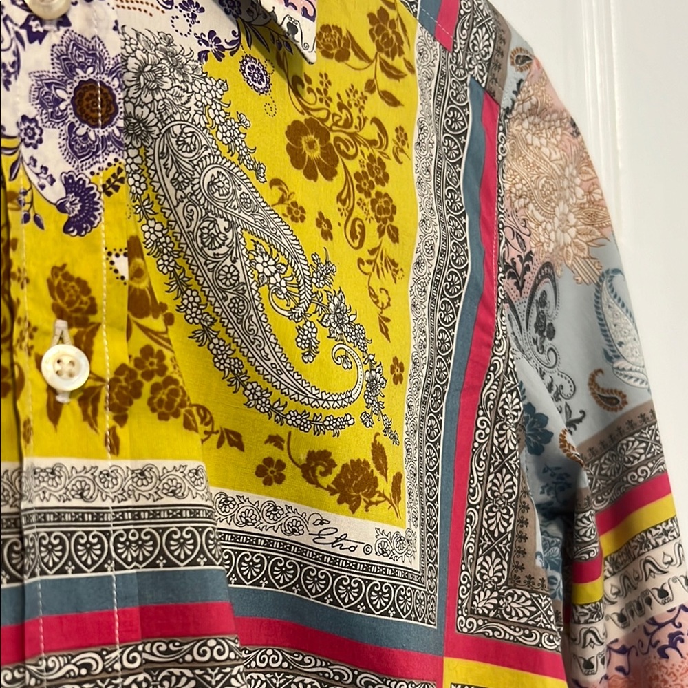 Etro Multicolor Patchwork Blouse - Picture 3 of 12